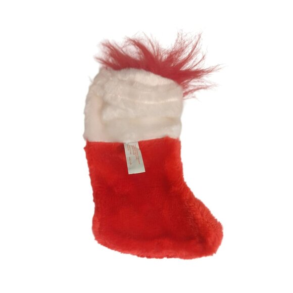 Vintage Norfin Christmas Troll In Plush Stocking Y1255 Red Hair 7.5-Inches - Picture 2 of 6